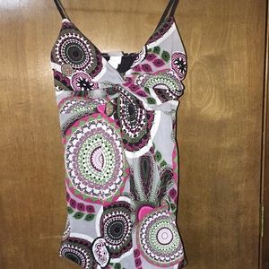 Small Daytrip tunic spaghetti strap shirt blouse